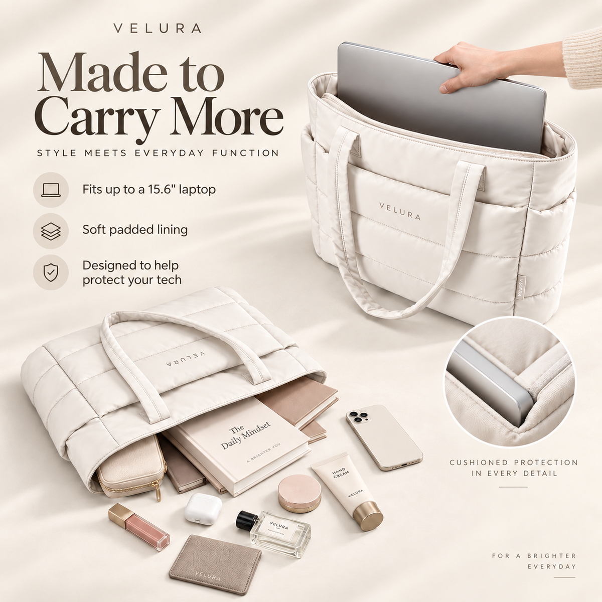 The Bubble Puffy 15.6" Laptop Work Tote